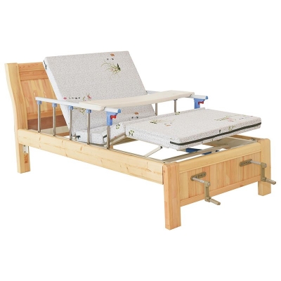 ZC-F04 Giường điều dưỡng bằng gỗ thông hai chức năng thủ công tại nhà